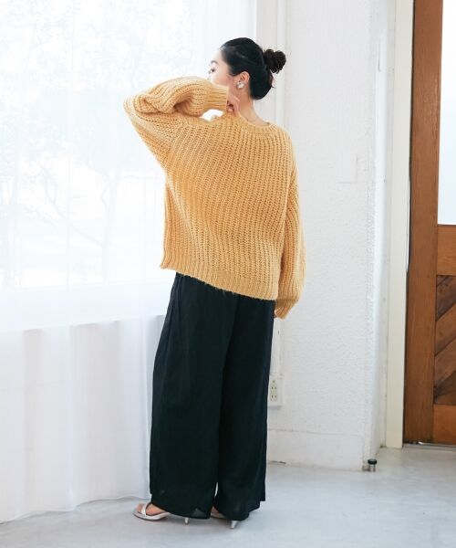 le.coeur blanc / ルクールブラン ニット・セーター | 《WEB限定アイテム》ヘアリーヤーンローゲージニット | 詳細20