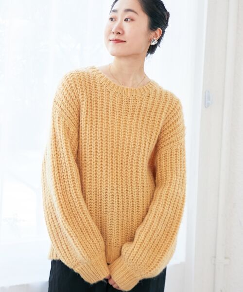 le.coeur blanc / ルクールブラン ニット・セーター | 《WEB限定アイテム》ヘアリーヤーンローゲージニット | 詳細24