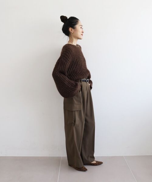 le.coeur blanc / ルクールブラン ニット・セーター | 《WEB限定アイテム》ヘアリーヤーンローゲージニット | 詳細3