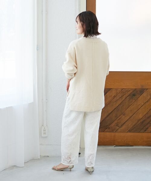 le.coeur blanc / ルクールブラン ニット・セーター | 《WEB限定アイテム》ワイドシルエットクルーネックプルオーバー | 詳細19