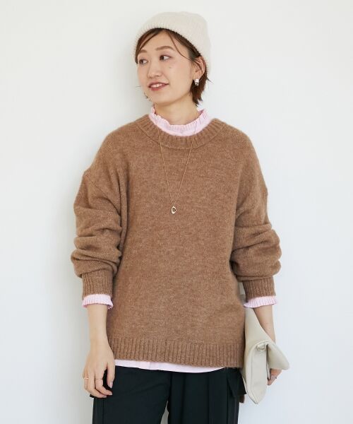 le.coeur blanc / ルクールブラン ニット・セーター | 《WEB限定アイテム》ワイドシルエットクルーネックプルオーバー | 詳細21