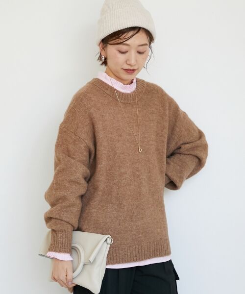 le.coeur blanc / ルクールブラン ニット・セーター | 《WEB限定アイテム》ワイドシルエットクルーネックプルオーバー | 詳細23