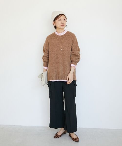 le.coeur blanc / ルクールブラン ニット・セーター | 《WEB限定アイテム》ワイドシルエットクルーネックプルオーバー | 詳細26