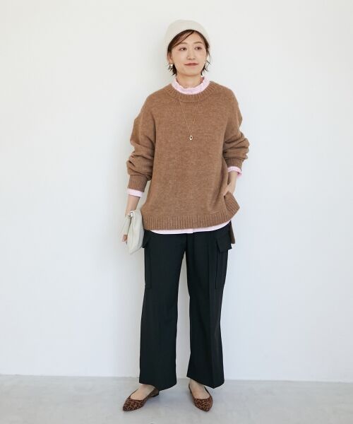 le.coeur blanc / ルクールブラン ニット・セーター | 《WEB限定アイテム》ワイドシルエットクルーネックプルオーバー | 詳細27