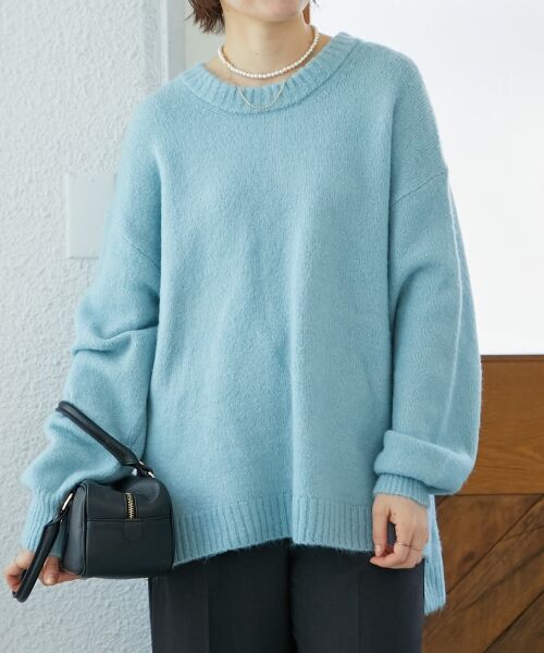 le.coeur blanc / ルクールブラン ニット・セーター | 《WEB限定アイテム》ワイドシルエットクルーネックプルオーバー | 詳細30