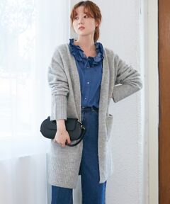 le.coeur blanc / ルクールブラン カーディガン・ボレロ | 《WEB限定アイテム》ニュアンスロングカーディガン