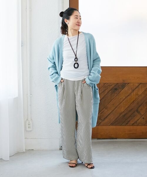 le.coeur blanc / ルクールブラン カーディガン・ボレロ | 《WEB限定アイテム》ニュアンスロングカーディガン | 詳細15