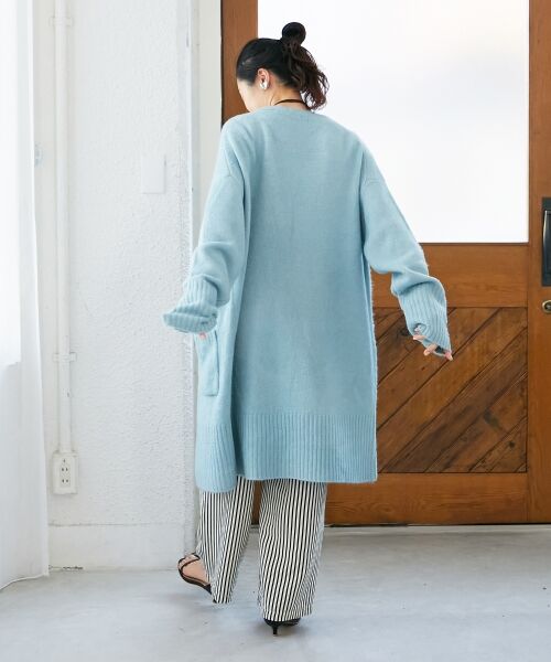 le.coeur blanc / ルクールブラン カーディガン・ボレロ | 《WEB限定アイテム》ニュアンスロングカーディガン | 詳細16