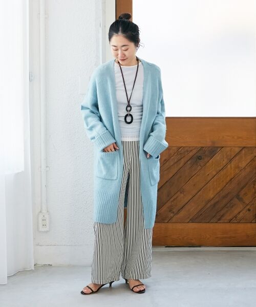 le.coeur blanc / ルクールブラン カーディガン・ボレロ | 《WEB限定アイテム》ニュアンスロングカーディガン | 詳細18