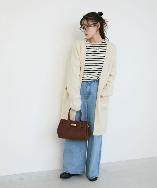 le.coeur blanc / ルクールブラン カーディガン・ボレロ | 《WEB限定アイテム》ニュアンスロングカーディガン | 詳細2