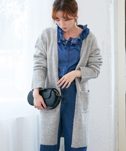 le.coeur blanc / ルクールブラン カーディガン・ボレロ | 《WEB限定アイテム》ニュアンスロングカーディガン | 詳細21