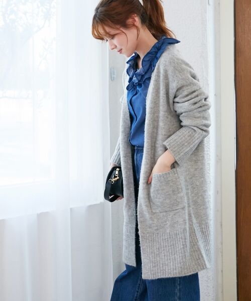 le.coeur blanc / ルクールブラン カーディガン・ボレロ | 《WEB限定アイテム》ニュアンスロングカーディガン | 詳細23