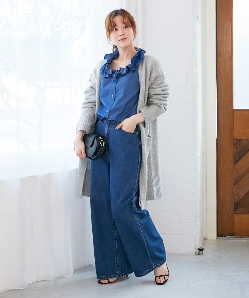 le.coeur blanc / ルクールブラン カーディガン・ボレロ | 《WEB限定アイテム》ニュアンスロングカーディガン | 詳細25