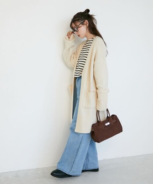 le.coeur blanc / ルクールブラン カーディガン・ボレロ | 《WEB限定アイテム》ニュアンスロングカーディガン | 詳細5