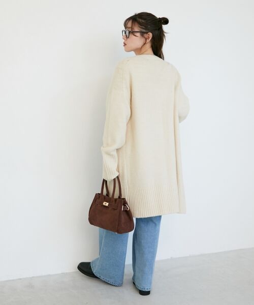le.coeur blanc / ルクールブラン カーディガン・ボレロ | 《WEB限定アイテム》ニュアンスロングカーディガン | 詳細7