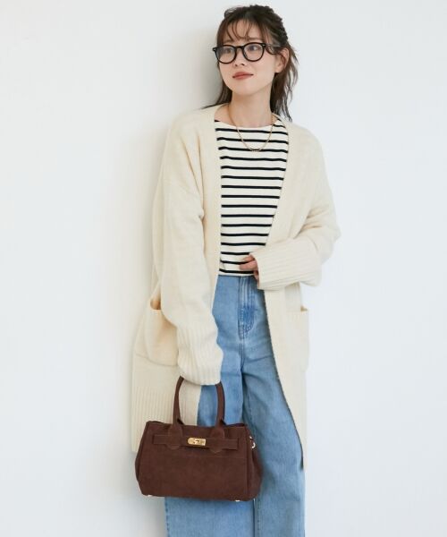 le.coeur blanc / ルクールブラン カーディガン・ボレロ | 《WEB限定アイテム》ニュアンスロングカーディガン | 詳細8