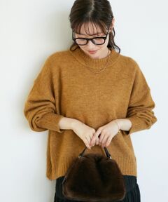 le.coeur blanc / ルクールブラン ニット・セーター | 《WEB限定アイテム》ウォッシャブルワイドクルーネックニット