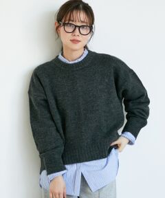 le.coeur blanc / ルクールブラン ニット・セーター | 《WEB限定アイテム》ウォッシャブルワイドクルーネックニット