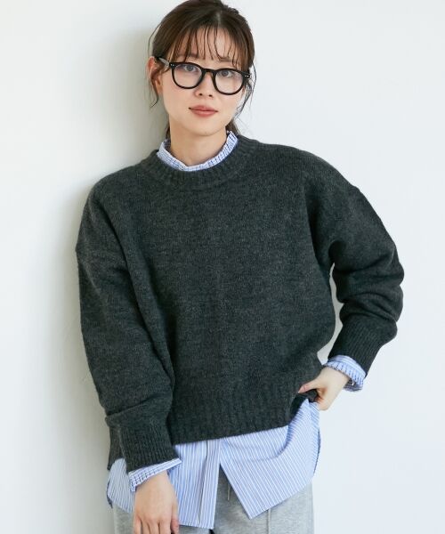 le.coeur blanc / ルクールブラン ニット・セーター | 《WEB限定アイテム》ウォッシャブルワイドクルーネックニット | 詳細15