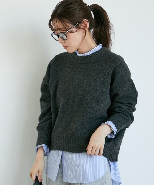 le.coeur blanc / ルクールブラン ニット・セーター | 《WEB限定アイテム》ウォッシャブルワイドクルーネックニット | 詳細19