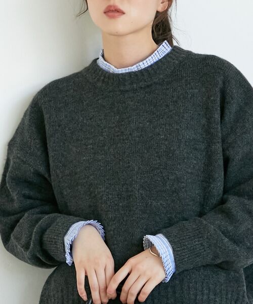 le.coeur blanc / ルクールブラン ニット・セーター | 《WEB限定アイテム》ウォッシャブルワイドクルーネックニット | 詳細21