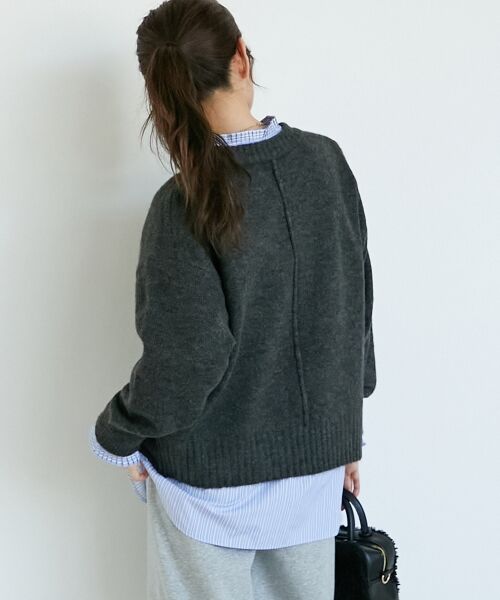 le.coeur blanc / ルクールブラン ニット・セーター | 《WEB限定アイテム》ウォッシャブルワイドクルーネックニット | 詳細22