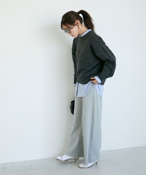 le.coeur blanc / ルクールブラン ニット・セーター | 《WEB限定アイテム》ウォッシャブルワイドクルーネックニット | 詳細25