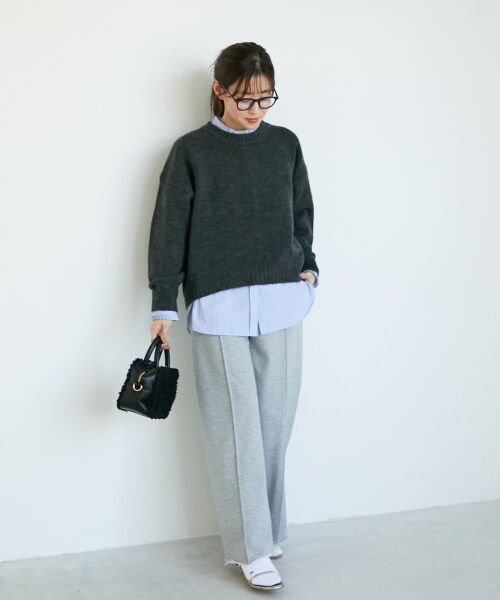 le.coeur blanc / ルクールブラン ニット・セーター | 《WEB限定アイテム》ウォッシャブルワイドクルーネックニット | 詳細26