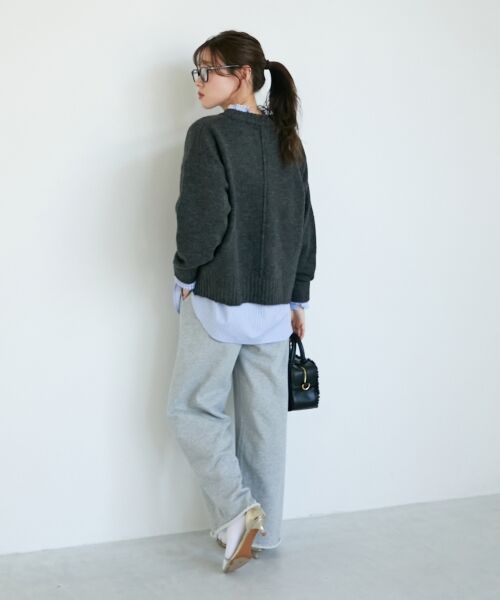 le.coeur blanc / ルクールブラン ニット・セーター | 《WEB限定アイテム》ウォッシャブルワイドクルーネックニット | 詳細27