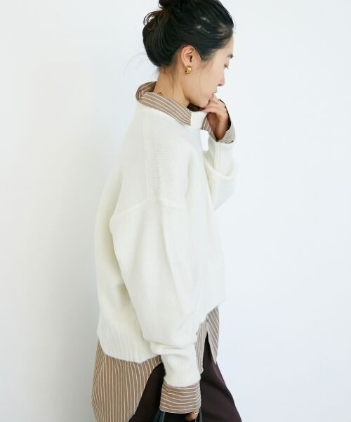 le.coeur blanc / ルクールブラン ニット・セーター | 《WEB限定アイテム》ウォッシャブルワイドクルーネックニット | 詳細30