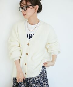 le.coeur blanc / ルクールブラン カーディガン・ボレロ | 《WEB限定アイテム》ウォッシャブルVネックワイドカーディガン