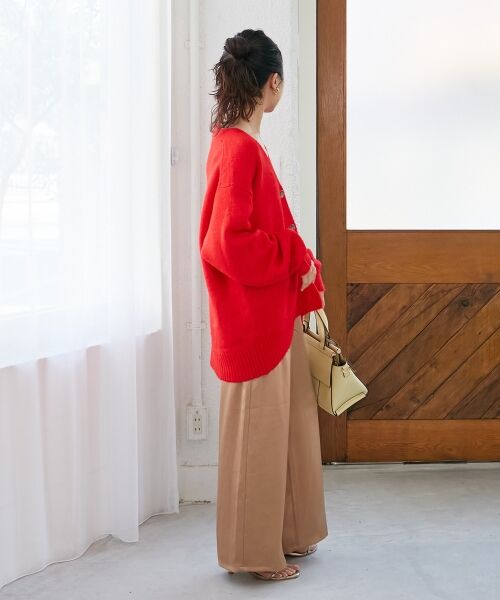 le.coeur blanc / ルクールブラン カーディガン・ボレロ | 《WEB限定アイテム》ウォッシャブルVネックワイドカーディガン | 詳細11