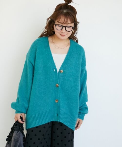 le.coeur blanc / ルクールブラン カーディガン・ボレロ | 《WEB限定アイテム》ウォッシャブルVネックワイドカーディガン | 詳細15