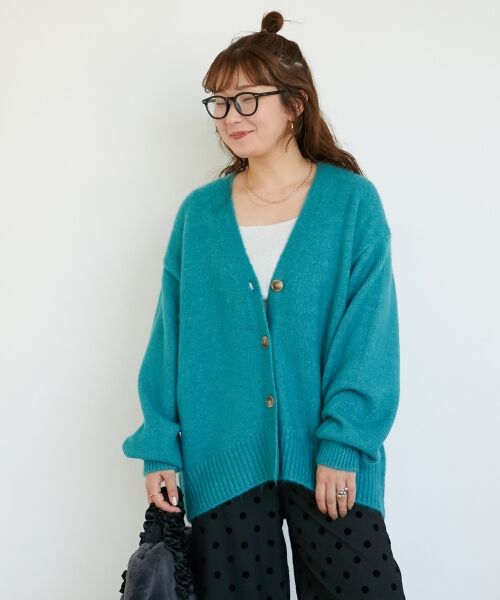 le.coeur blanc / ルクールブラン カーディガン・ボレロ | 《WEB限定アイテム》ウォッシャブルVネックワイドカーディガン | 詳細16