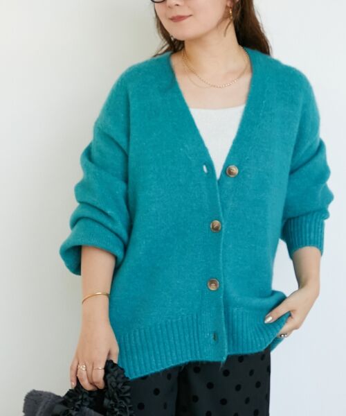 le.coeur blanc / ルクールブラン カーディガン・ボレロ | 《WEB限定アイテム》ウォッシャブルVネックワイドカーディガン | 詳細17