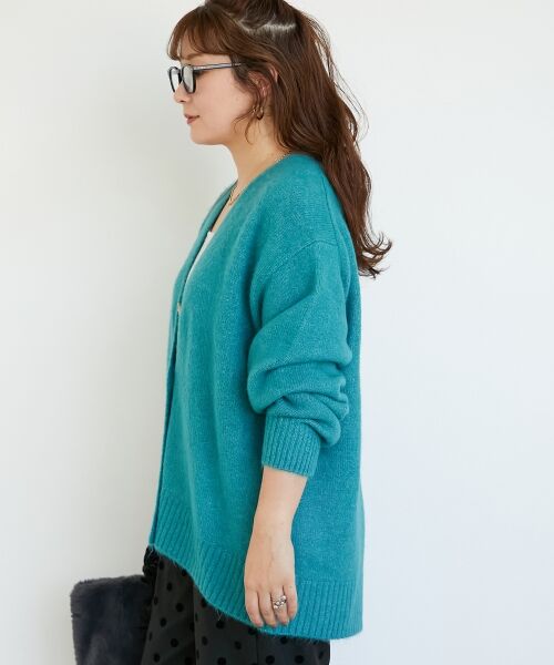 le.coeur blanc / ルクールブラン カーディガン・ボレロ | 《WEB限定アイテム》ウォッシャブルVネックワイドカーディガン | 詳細18