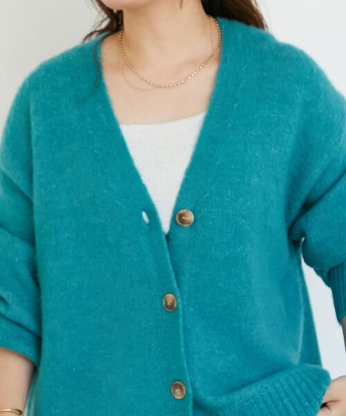 le.coeur blanc / ルクールブラン カーディガン・ボレロ | 《WEB限定アイテム》ウォッシャブルVネックワイドカーディガン | 詳細19