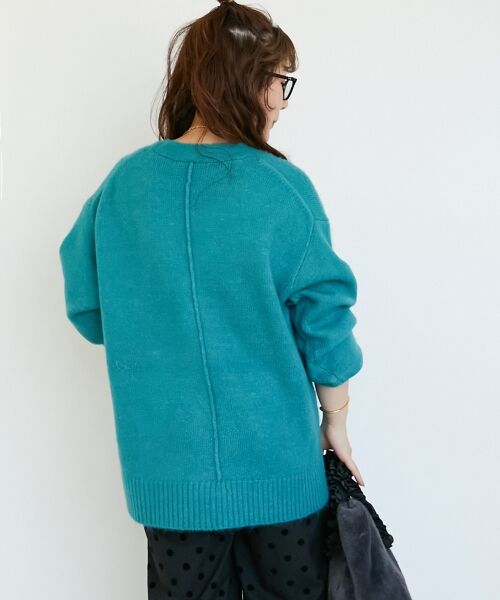 le.coeur blanc / ルクールブラン カーディガン・ボレロ | 《WEB限定アイテム》ウォッシャブルVネックワイドカーディガン | 詳細20