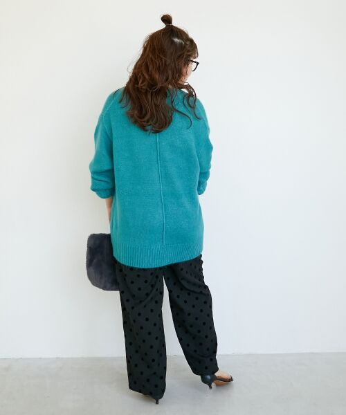 le.coeur blanc / ルクールブラン カーディガン・ボレロ | 《WEB限定アイテム》ウォッシャブルVネックワイドカーディガン | 詳細24