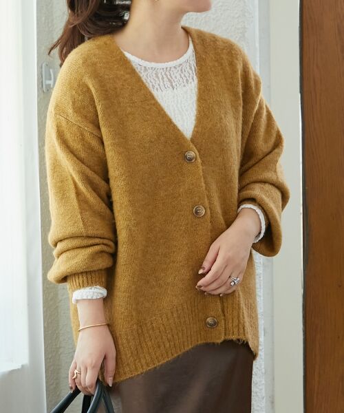 le.coeur blanc / ルクールブラン カーディガン・ボレロ | 《WEB限定アイテム》ウォッシャブルVネックワイドカーディガン | 詳細28