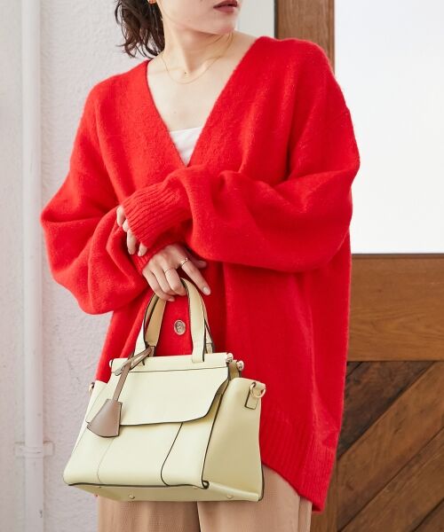 le.coeur blanc / ルクールブラン カーディガン・ボレロ | 《WEB限定アイテム》ウォッシャブルVネックワイドカーディガン | 詳細4