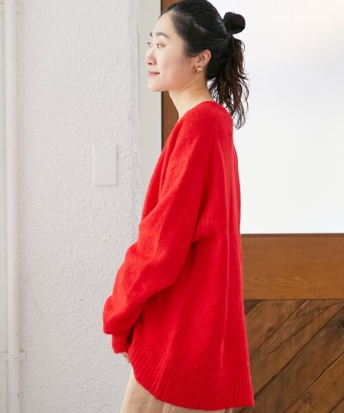 le.coeur blanc / ルクールブラン カーディガン・ボレロ | 《WEB限定アイテム》ウォッシャブルVネックワイドカーディガン | 詳細7