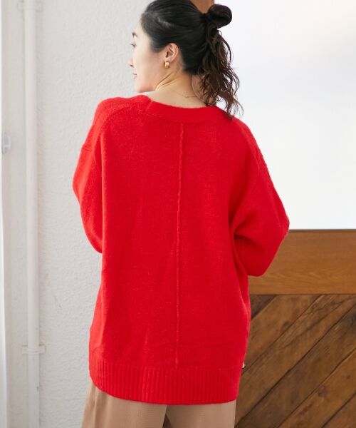 le.coeur blanc / ルクールブラン カーディガン・ボレロ | 《WEB限定アイテム》ウォッシャブルVネックワイドカーディガン | 詳細8