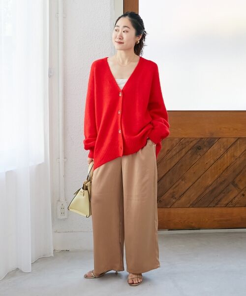 le.coeur blanc / ルクールブラン カーディガン・ボレロ | 《WEB限定アイテム》ウォッシャブルVネックワイドカーディガン | 詳細9