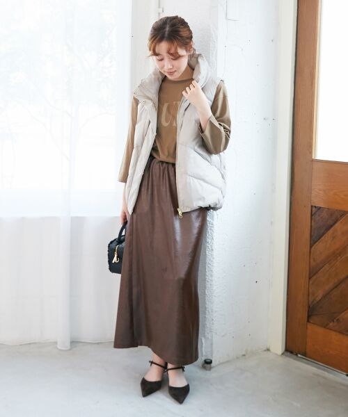 le.coeur blanc / ルクールブラン ダウンジャケット・ベスト | 《WEB限定アイテム》ボリュームダウンベスト | 詳細1