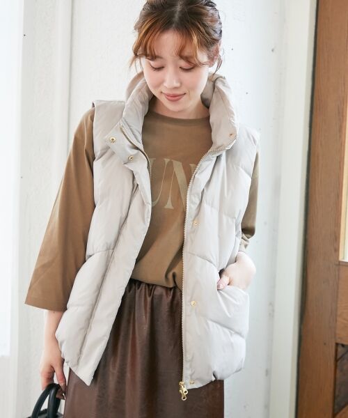 le.coeur blanc / ルクールブラン ダウンジャケット・ベスト | 《WEB限定アイテム》ボリュームダウンベスト | 詳細23