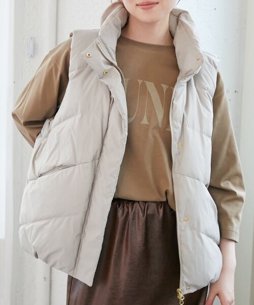 le.coeur blanc / ルクールブラン ダウンジャケット・ベスト | 《WEB限定アイテム》ボリュームダウンベスト | 詳細25