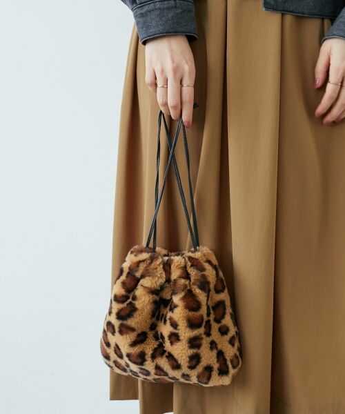 le.coeur blanc / ルクールブラン ショルダーバッグ | 《WEB限定アイテム》エコファー巾着BAG | 詳細13