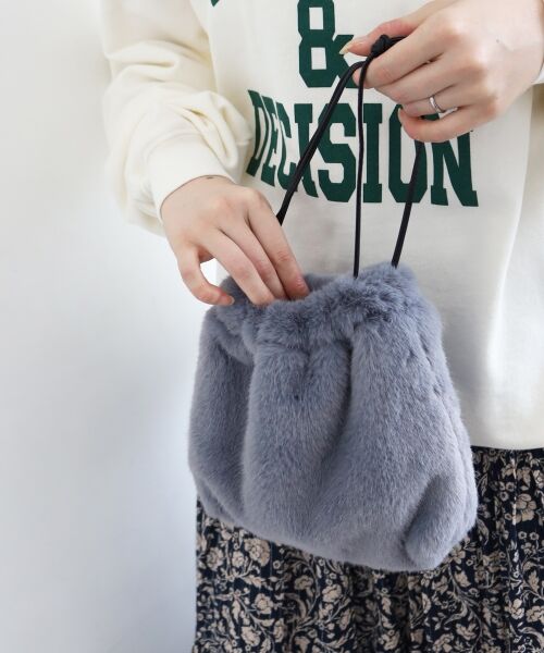 le.coeur blanc / ルクールブラン ショルダーバッグ | 《WEB限定アイテム》エコファー巾着BAG | 詳細20