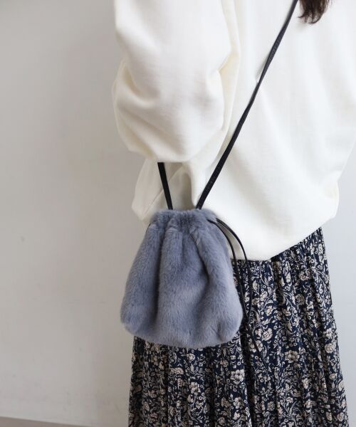 le.coeur blanc / ルクールブラン ショルダーバッグ | 《WEB限定アイテム》エコファー巾着BAG | 詳細21